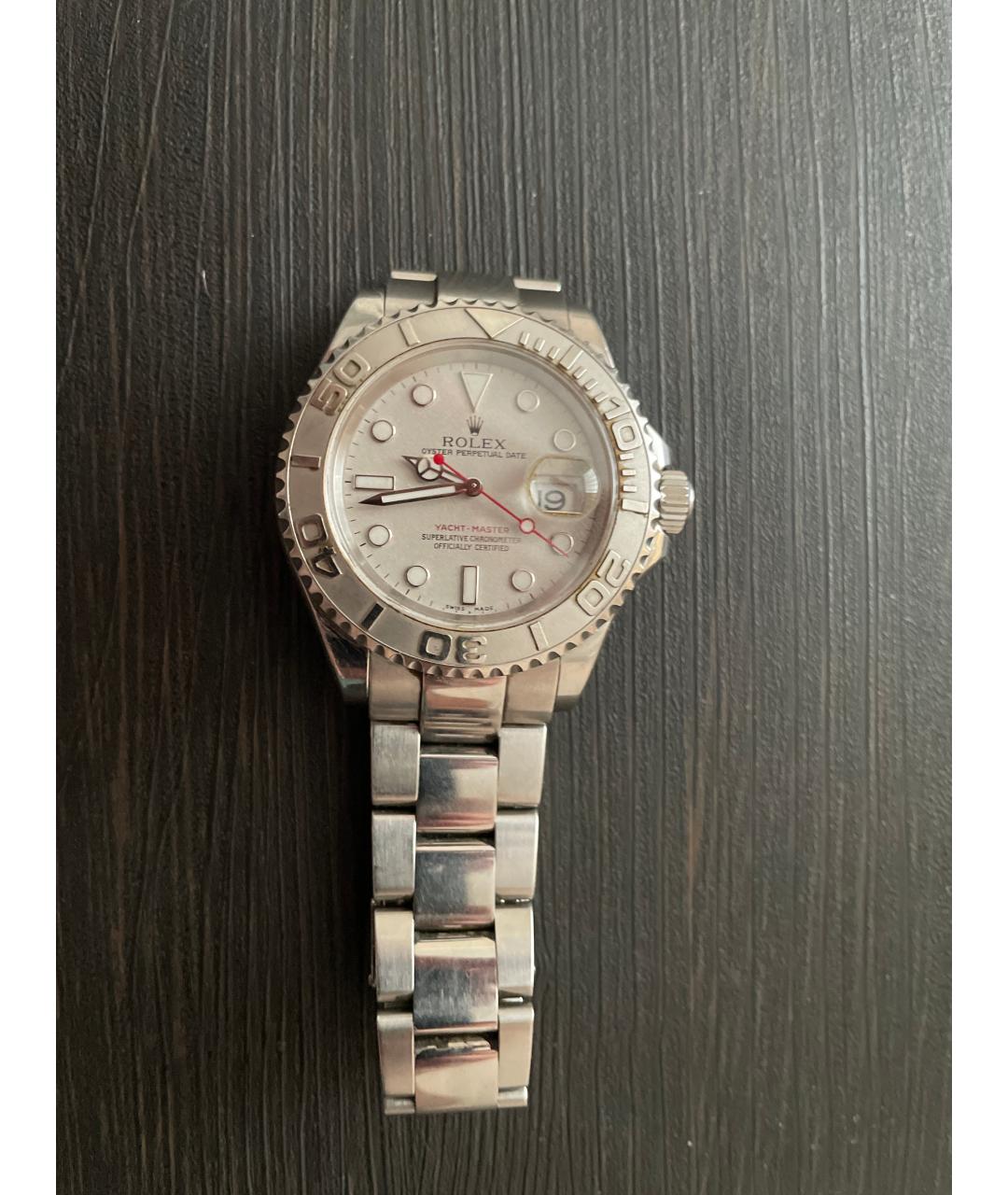 ROLEX Серебряные платиновые часы, фото 6