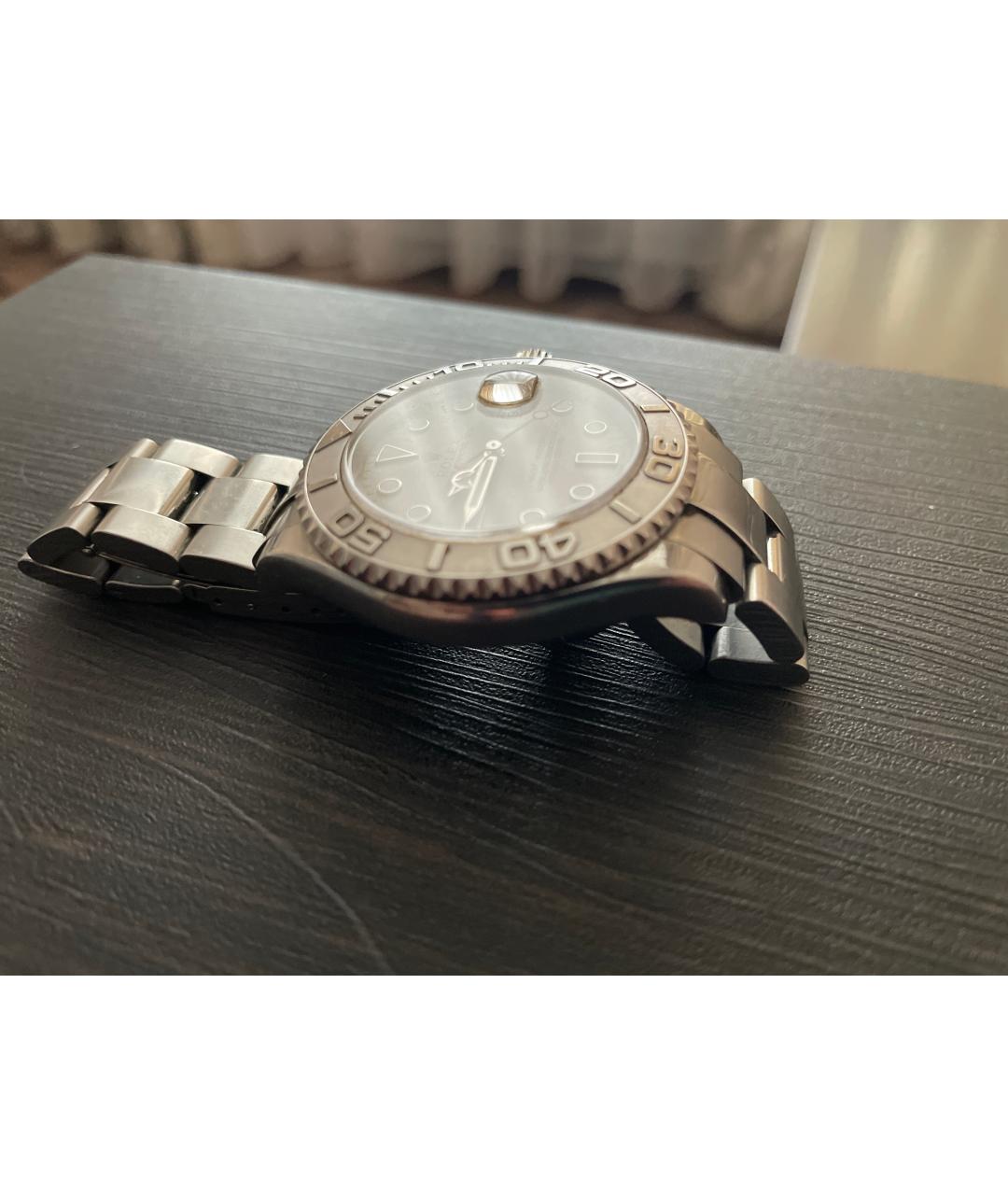 ROLEX Серебряные платиновые часы, фото 5