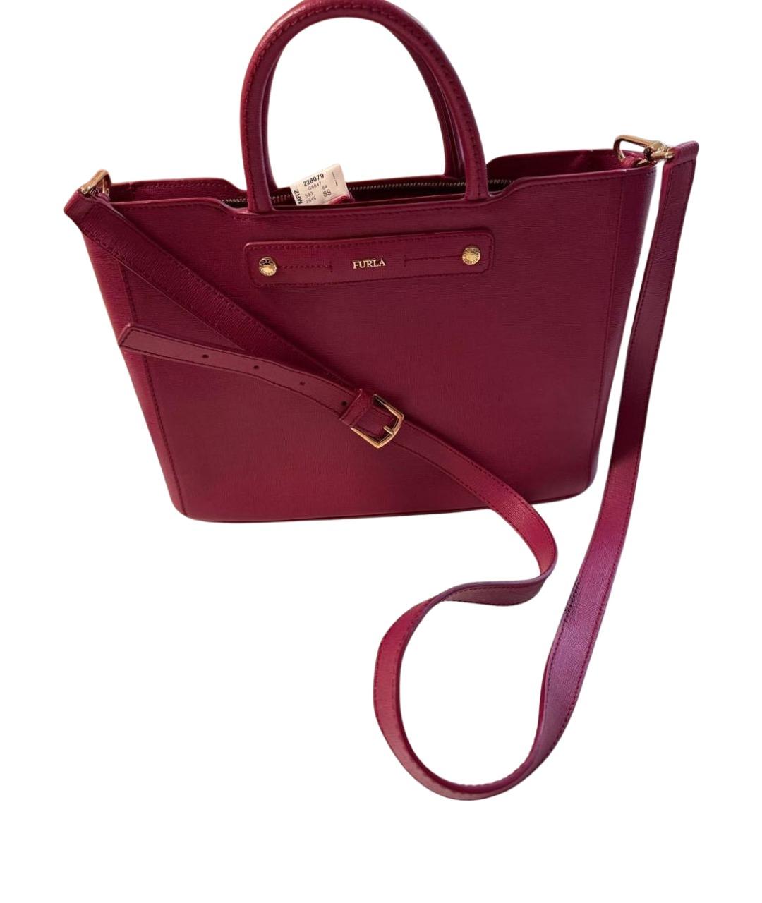 FURLA Фуксия кожаная сумка через плечо, фото 1