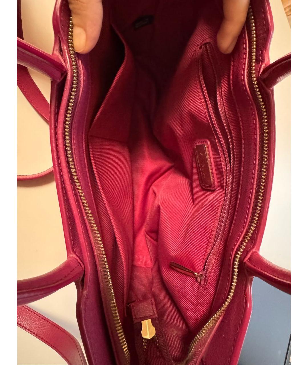 FURLA Фуксия кожаная сумка через плечо, фото 4