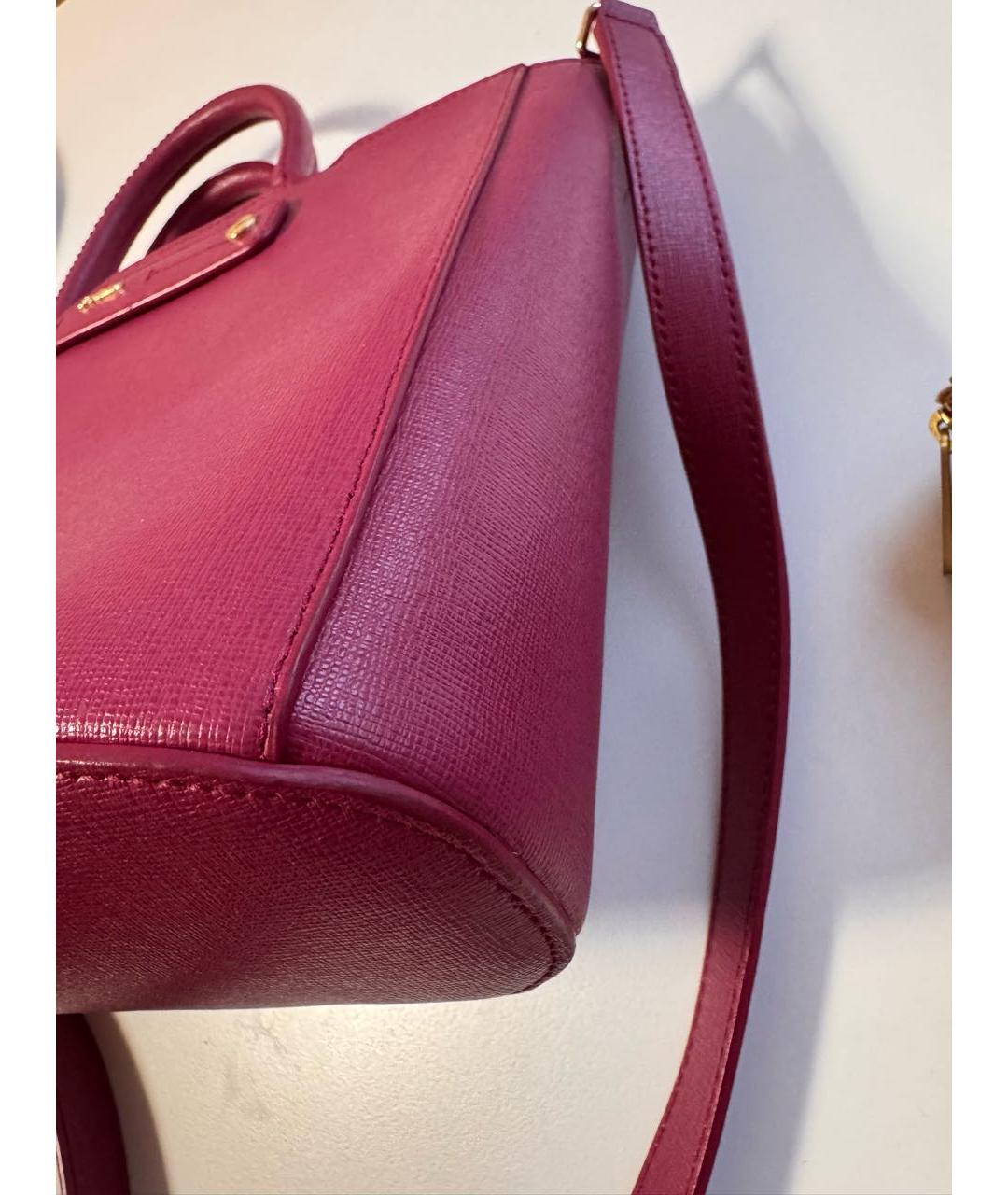 FURLA Фуксия кожаная сумка через плечо, фото 3