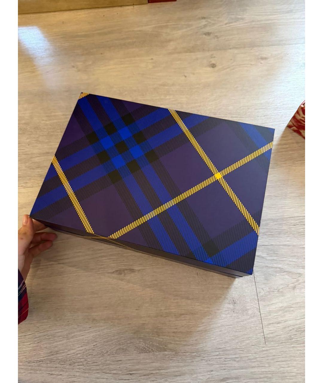 BURBERRY Синяя кожаная сумка на плечо, фото 7