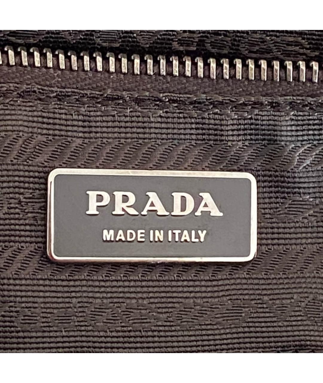 PRADA Красная кожаная сумка с короткими ручками, фото 5