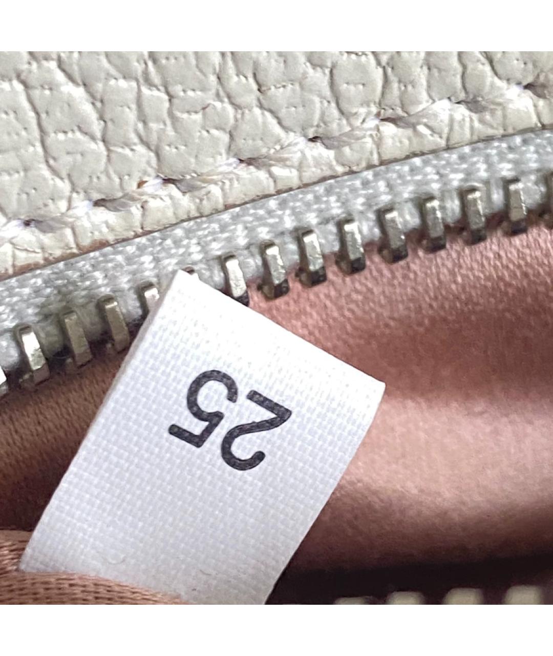 MIU MIU Белая кожаная сумка с короткими ручками, фото 4