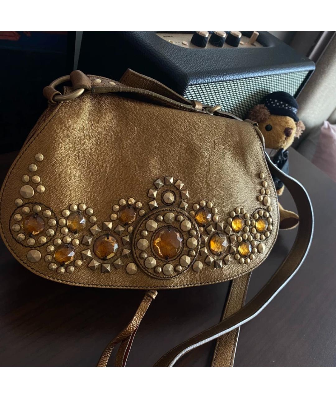 MIU MIU Бежевая сумка с короткими ручками, фото 6