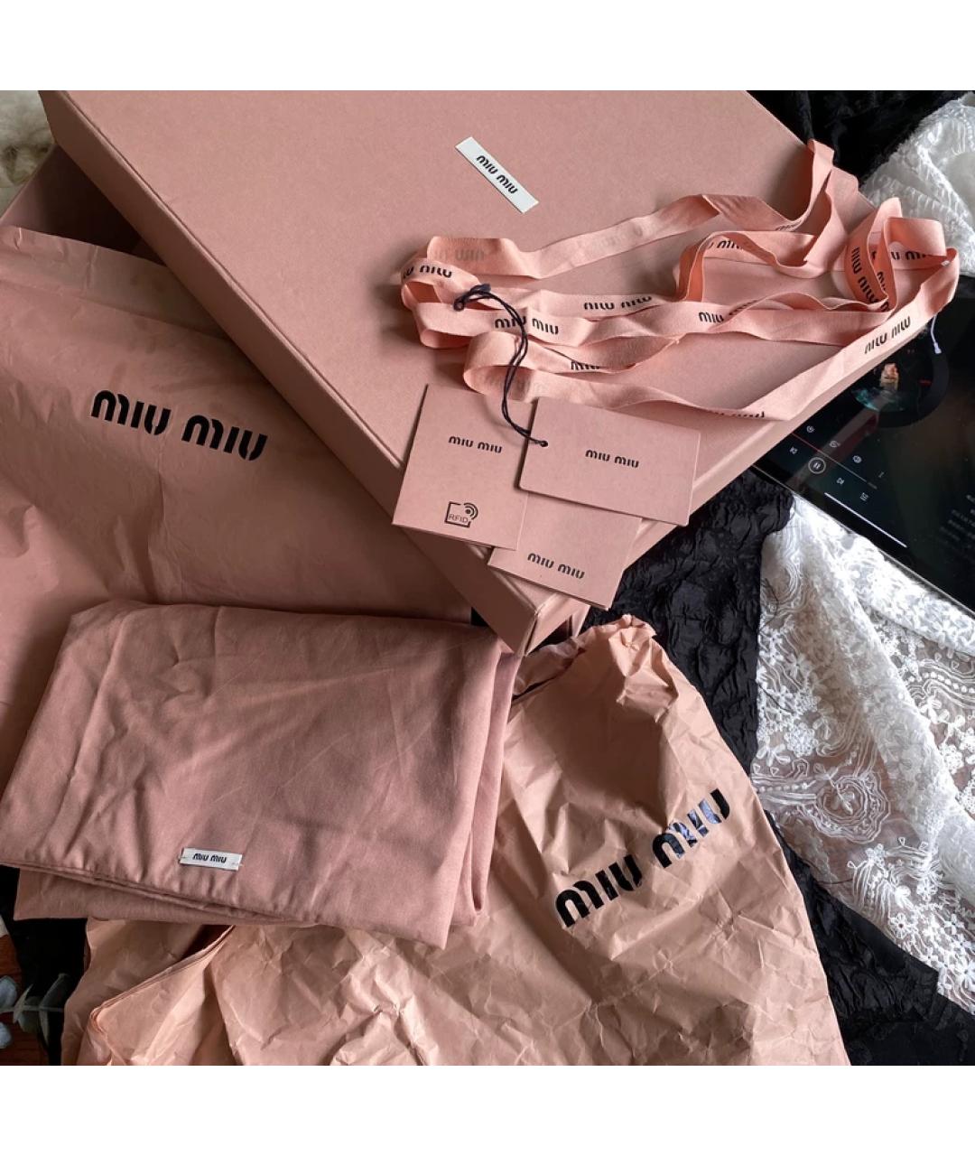 MIU MIU Белая сумка с короткими ручками, фото 2