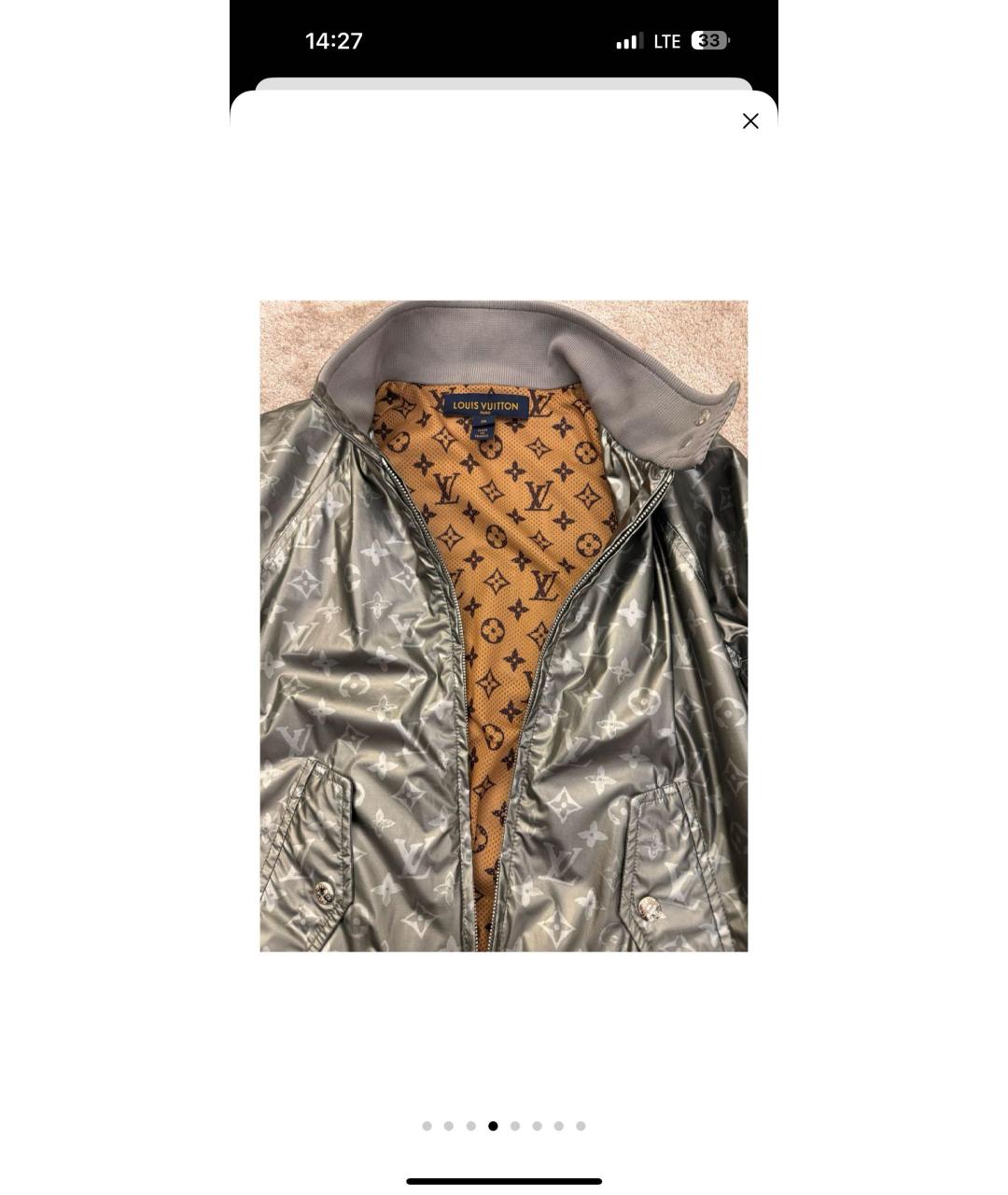 LOUIS VUITTON Серая куртка, фото 4