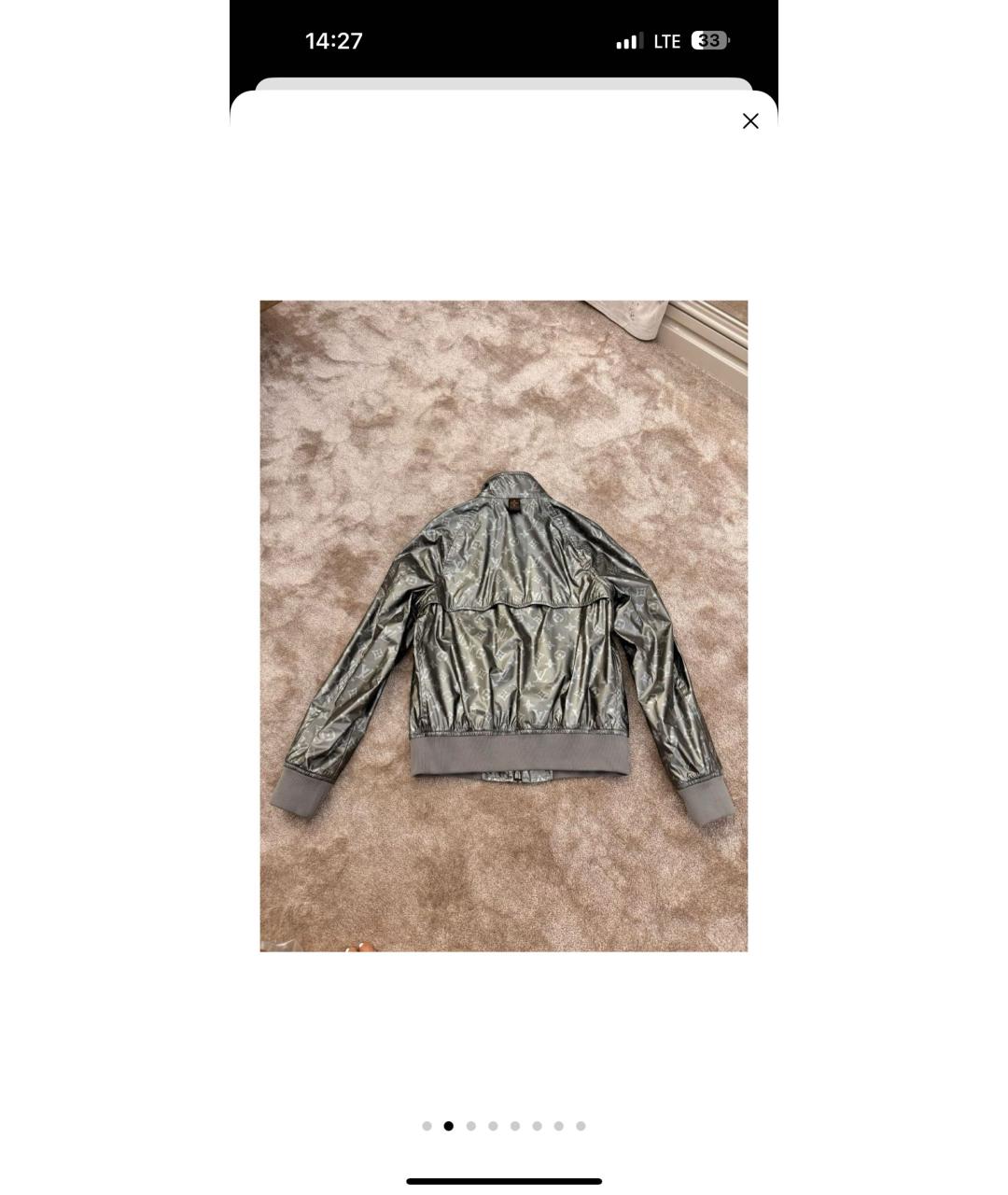 LOUIS VUITTON Серая куртка, фото 2