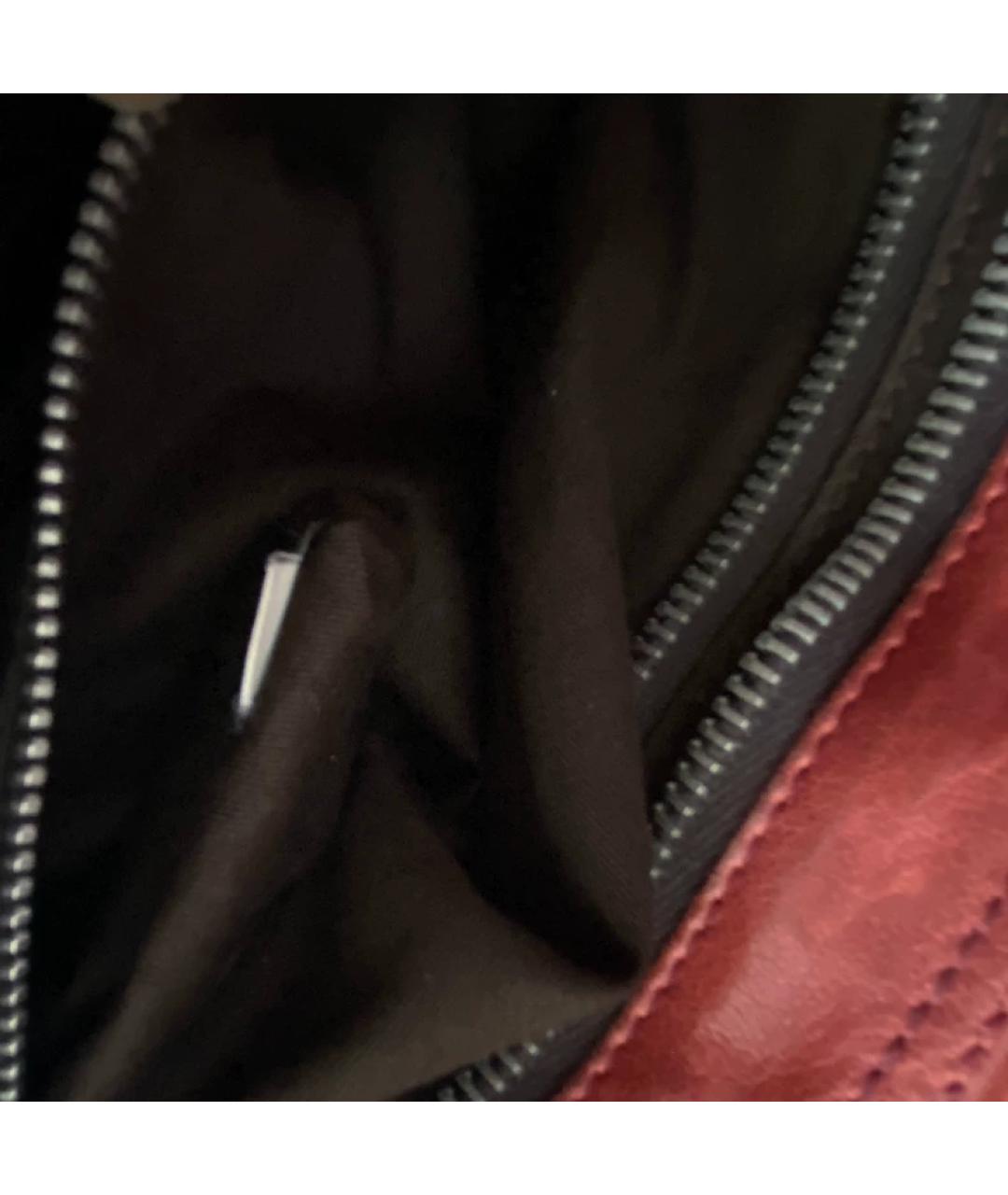 MIU MIU Коричневая кожаная сумка с короткими ручками, фото 4