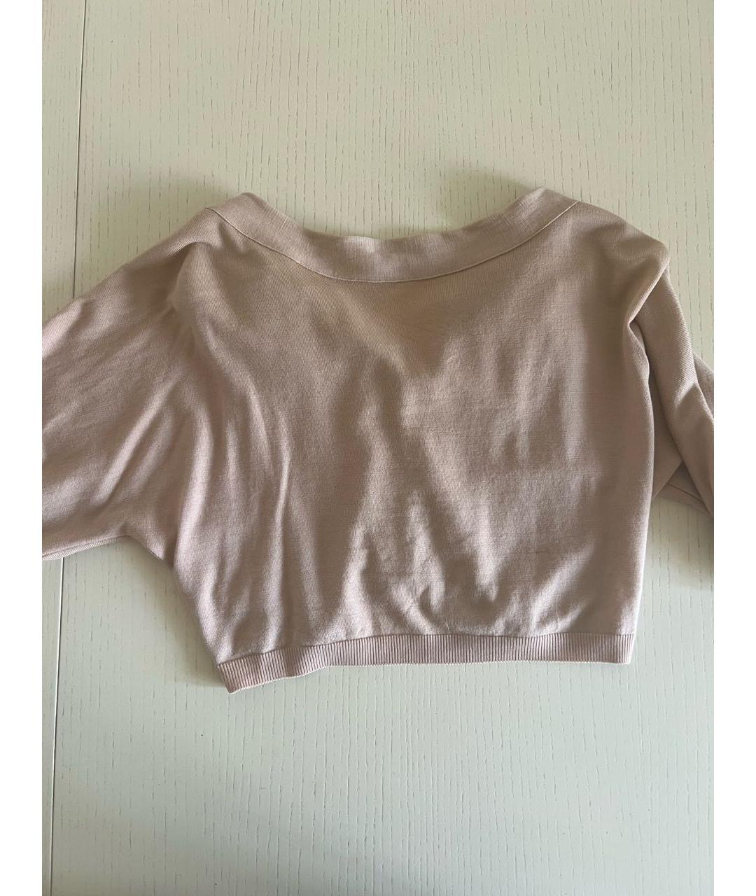 MOSCHINO Розовый шерстяной кардиган, фото 2