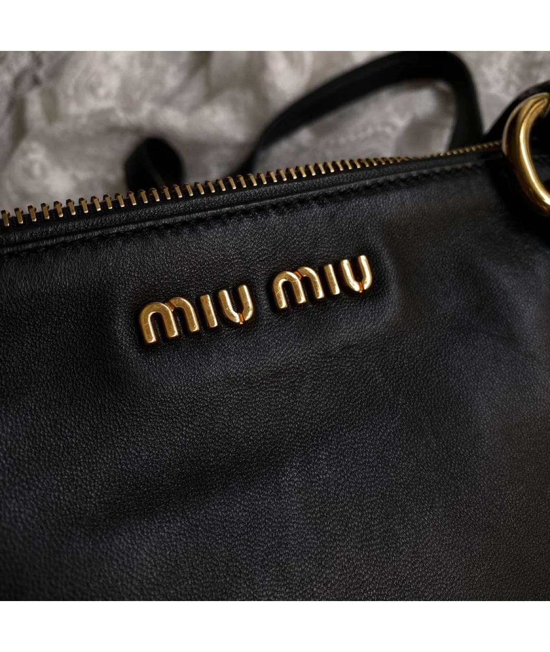MIU MIU Черная сумка с короткими ручками, фото 6