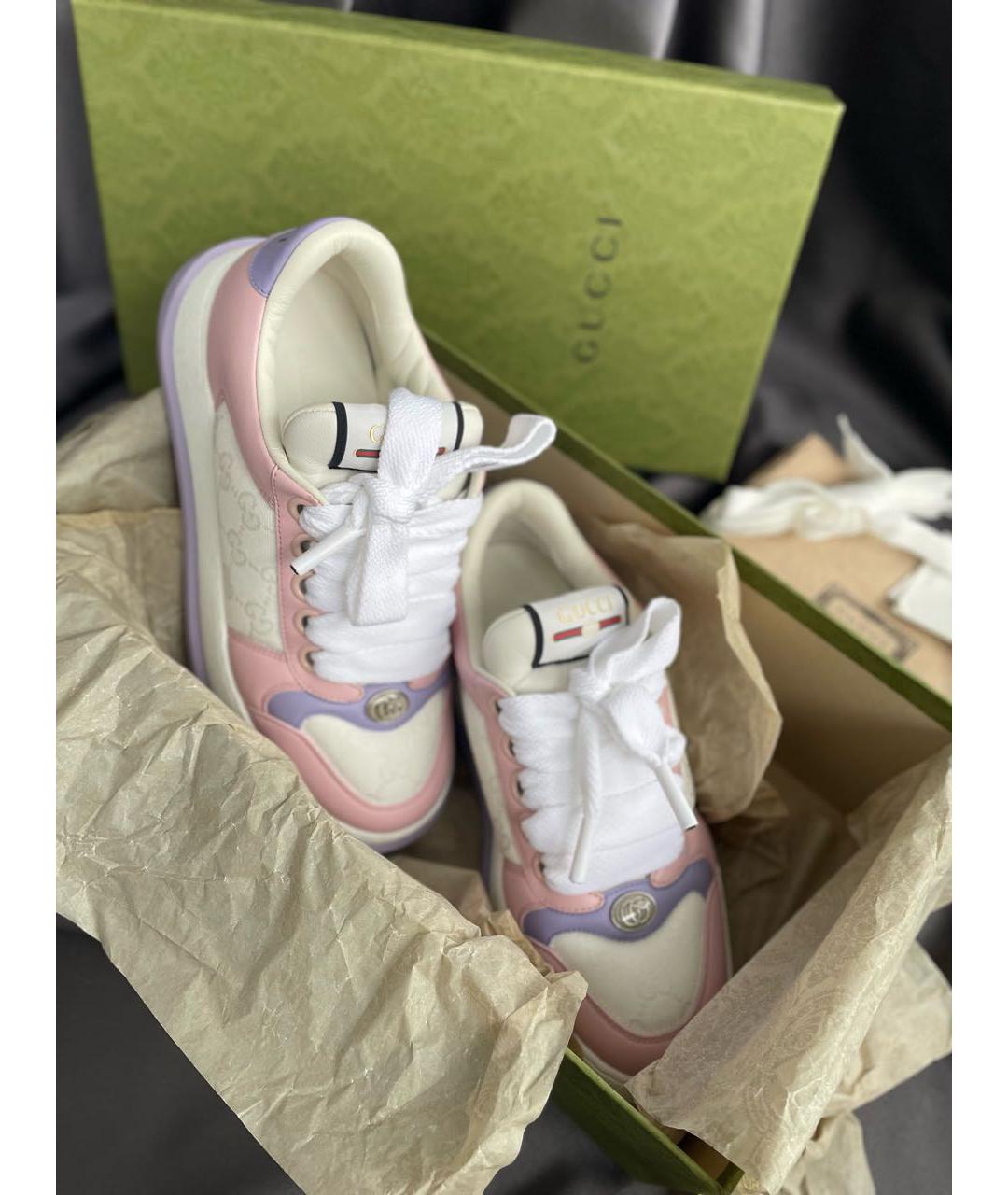 GUCCI Мульти кожаные кеды, фото 3