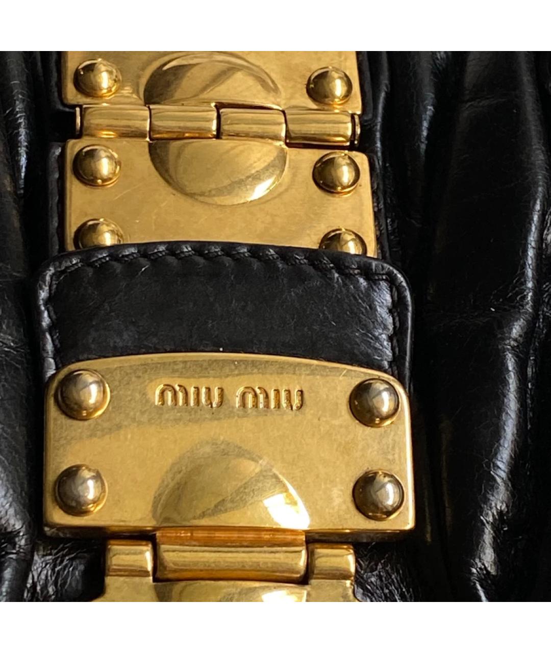 MIU MIU Черная сумка с короткими ручками, фото 3