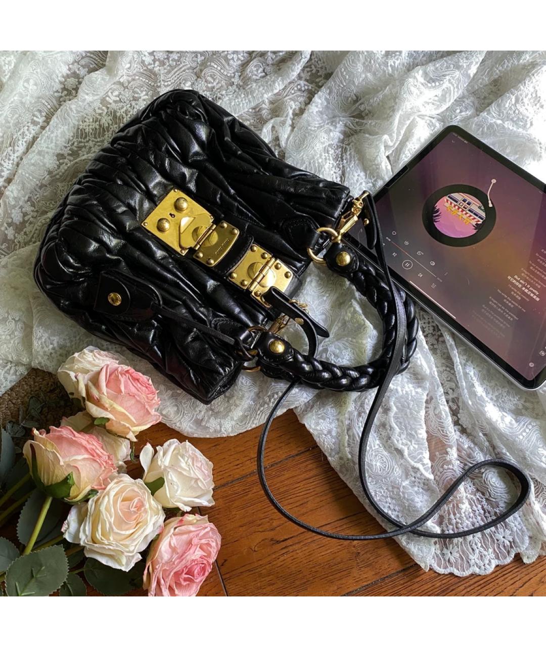 MIU MIU Черная сумка с короткими ручками, фото 8