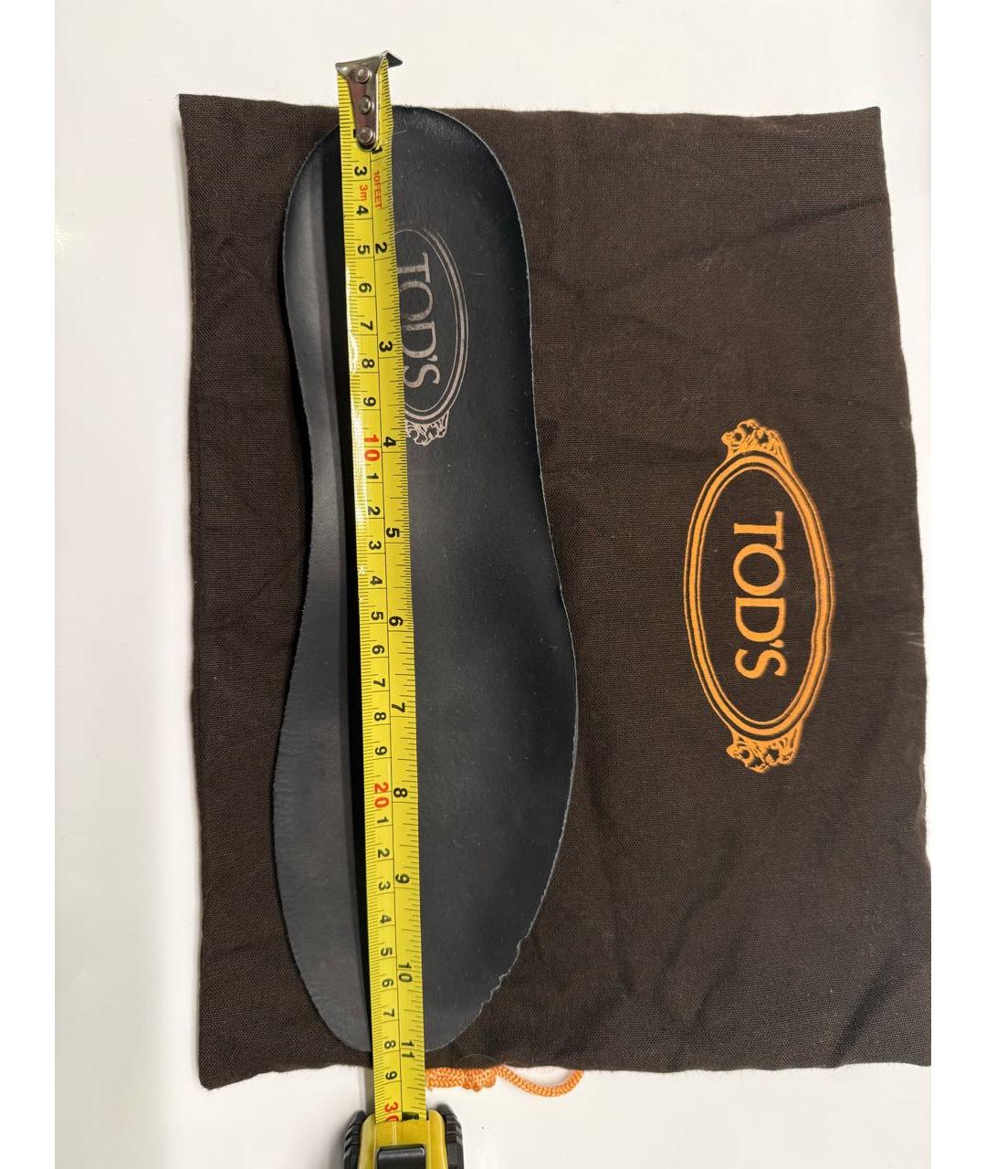 TOD'S Черные неопреновые низкие кроссовки / кеды, фото 5