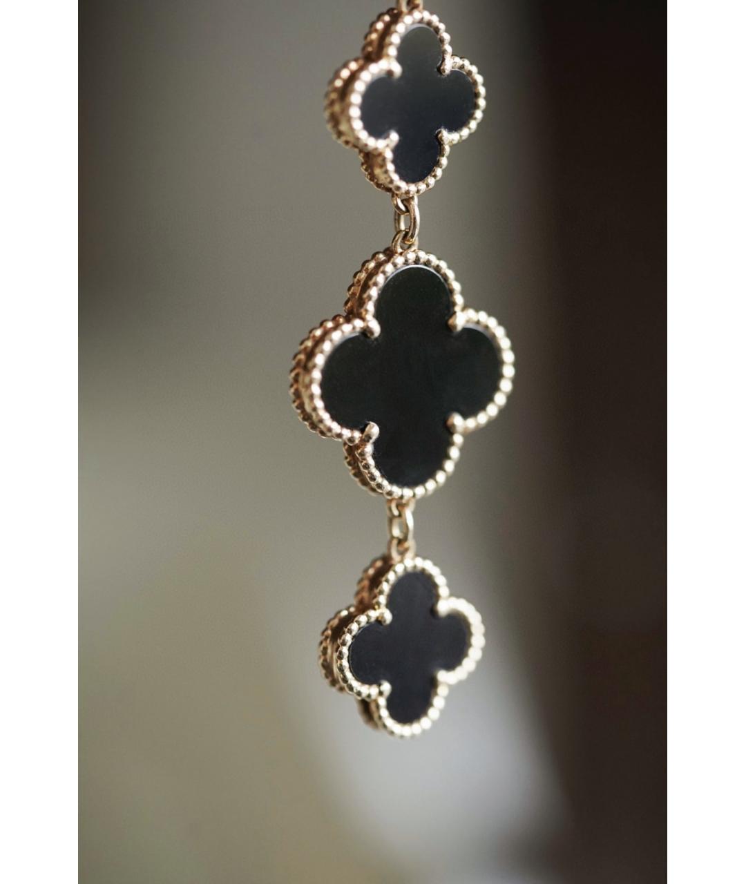 VAN CLEEF & ARPELS Черные часы из розового золота, фото 5