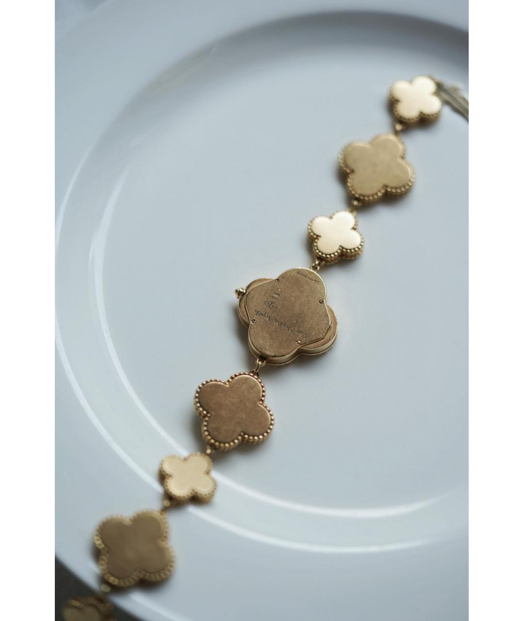 VAN CLEEF & ARPELS Черные часы из розового золота, фото 6