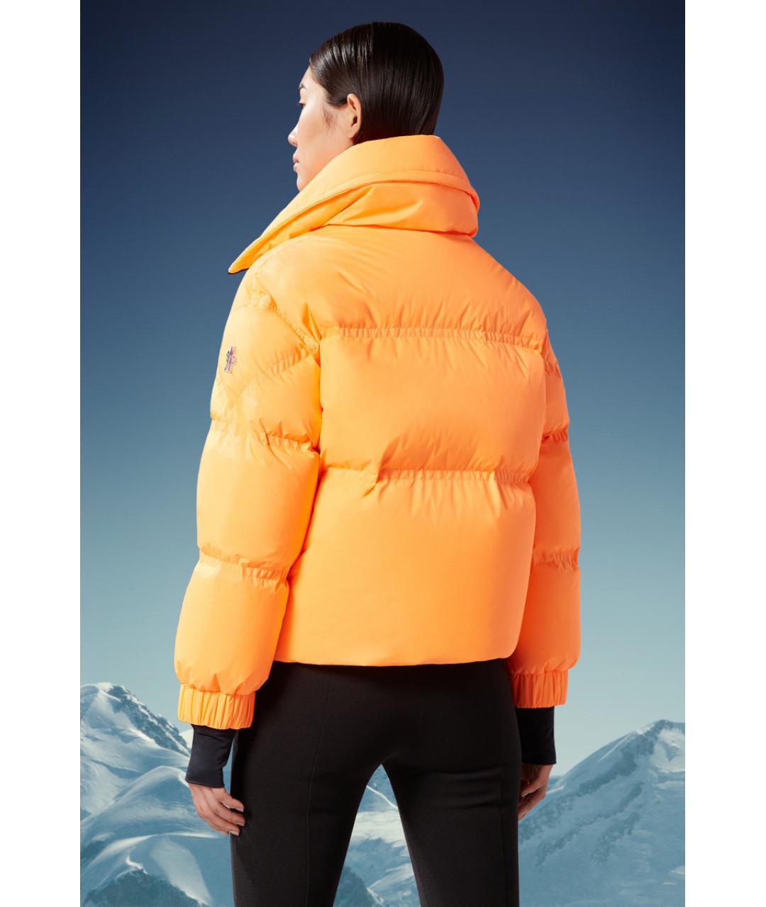 MONCLER GRENOBLE Оранжевый пуховик, фото 3
