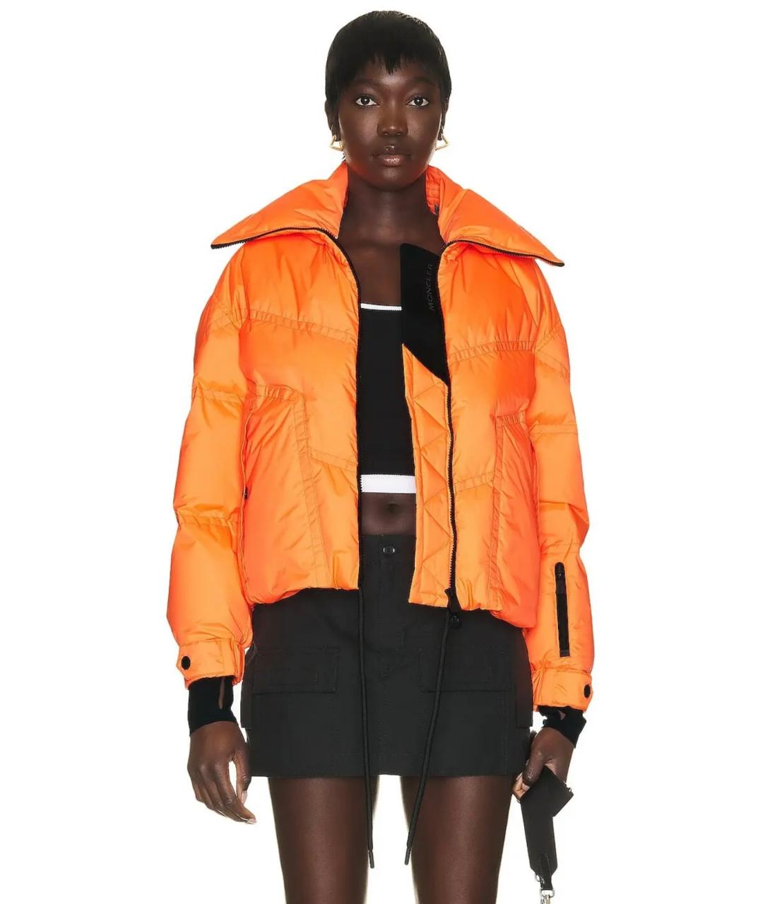 MONCLER GRENOBLE Оранжевый пуховик, фото 7