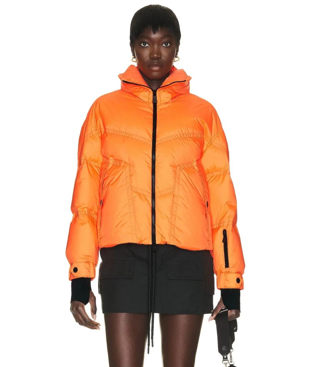 MONCLER GRENOBLE Оранжевый пуховик, фото 6