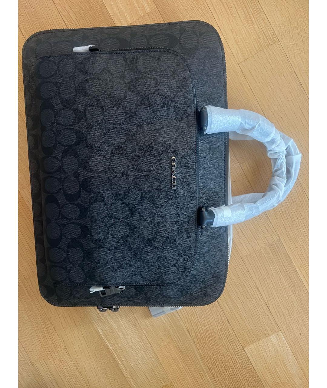 COACH Коричневый кожаный портфель, фото 2