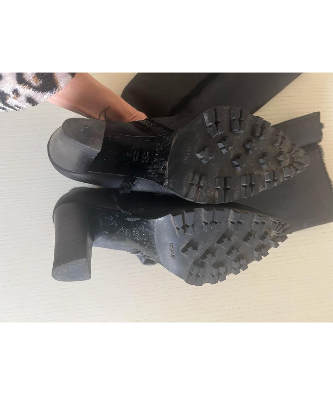 CASADEI Черные кожаные сапоги, фото 5