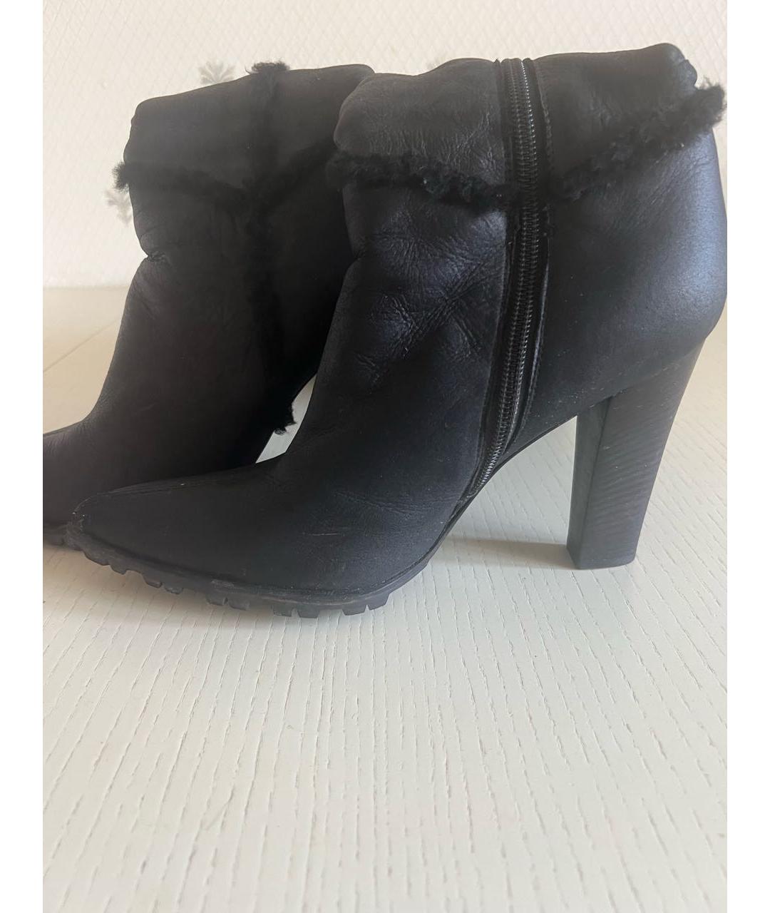 CASADEI Черные кожаные сапоги, фото 3