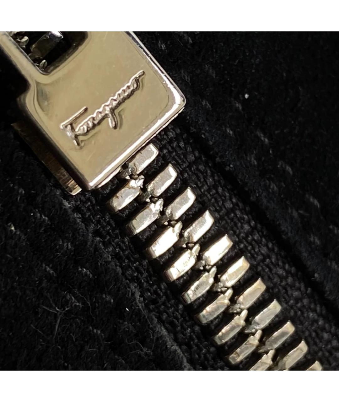 FERRAGAMO Черная меховая сумка с короткими ручками, фото 3