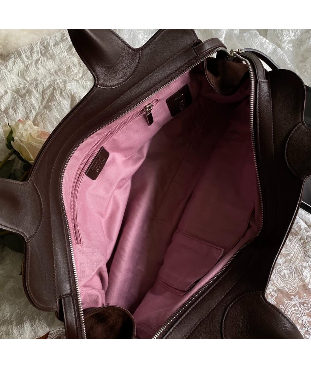 FERRAGAMO Черная меховая сумка с короткими ручками, фото 6