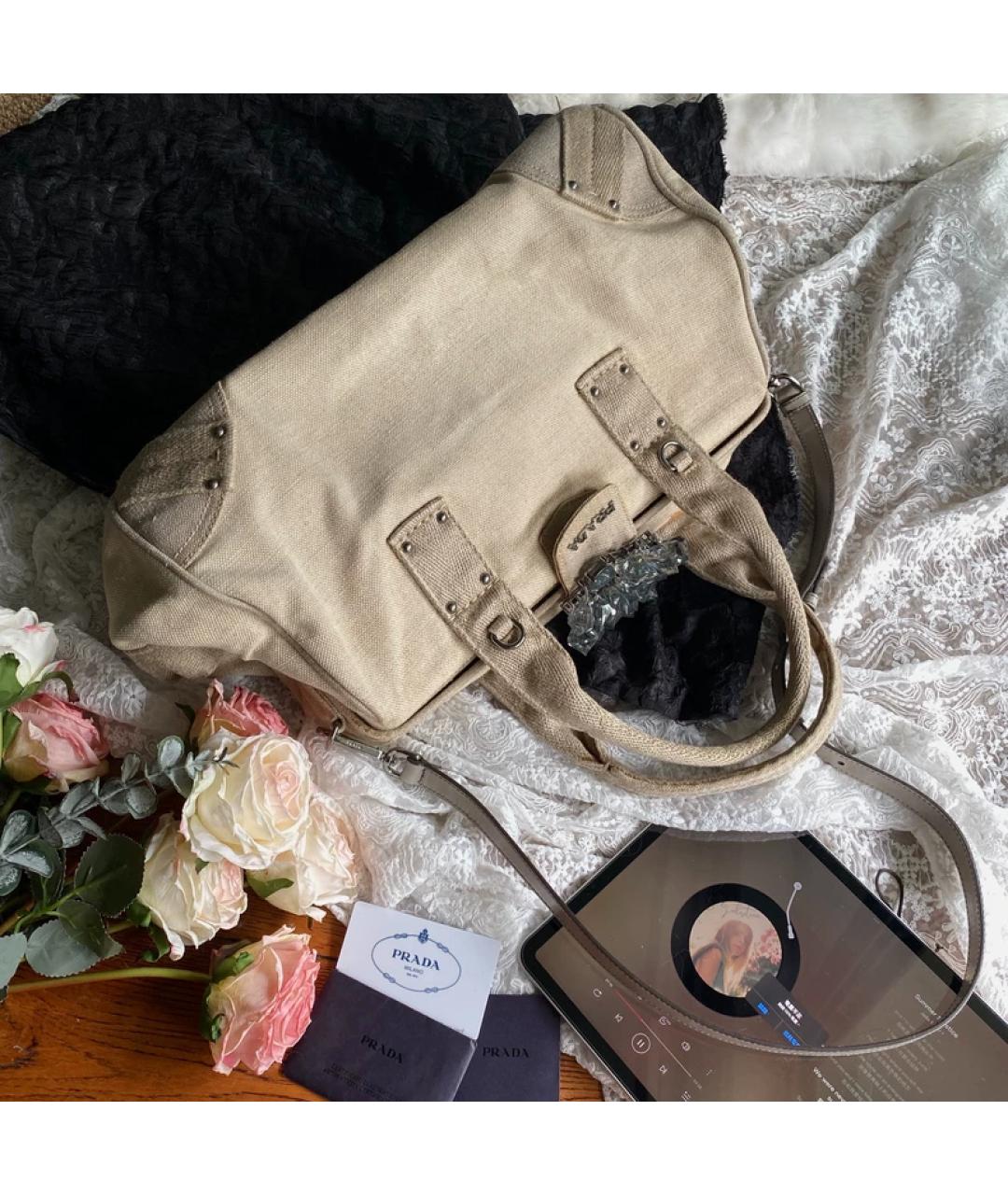 PRADA Белая сумка с короткими ручками, фото 10