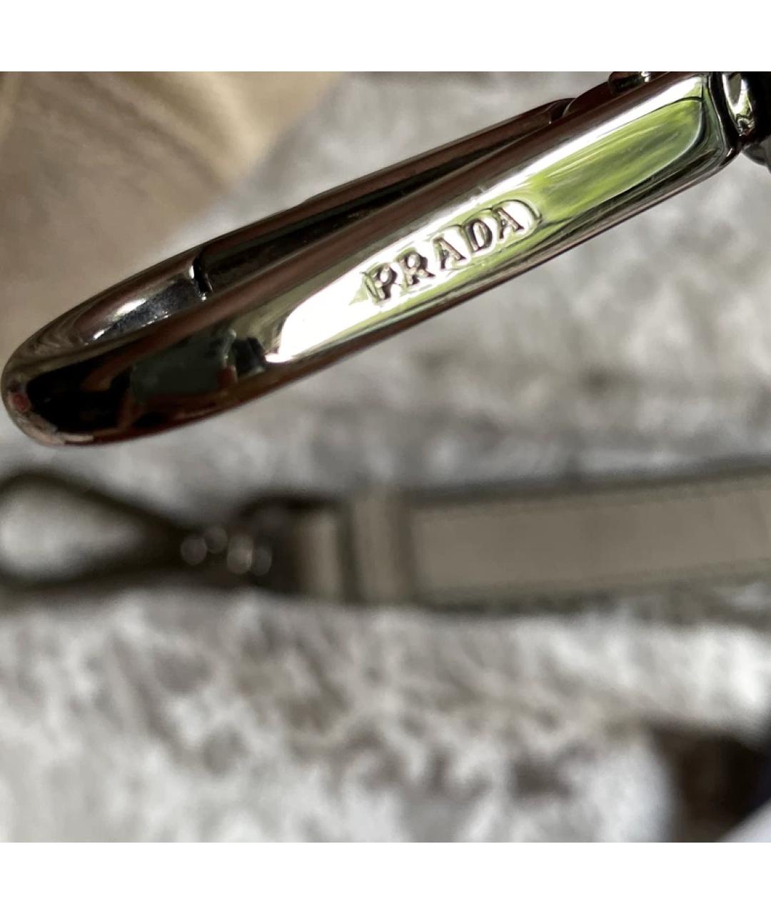 PRADA Белая сумка с короткими ручками, фото 4