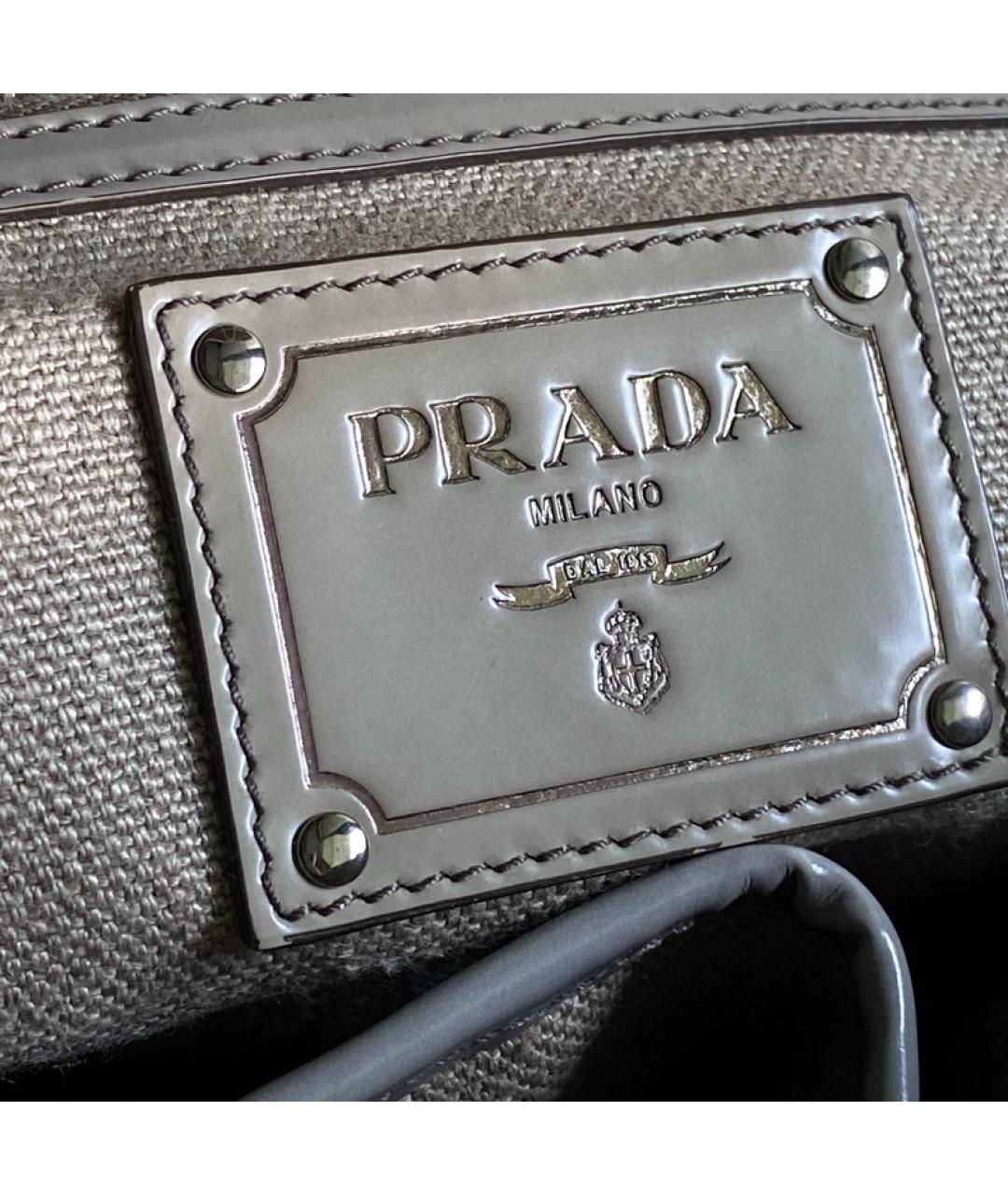 PRADA Белая сумка с короткими ручками, фото 6