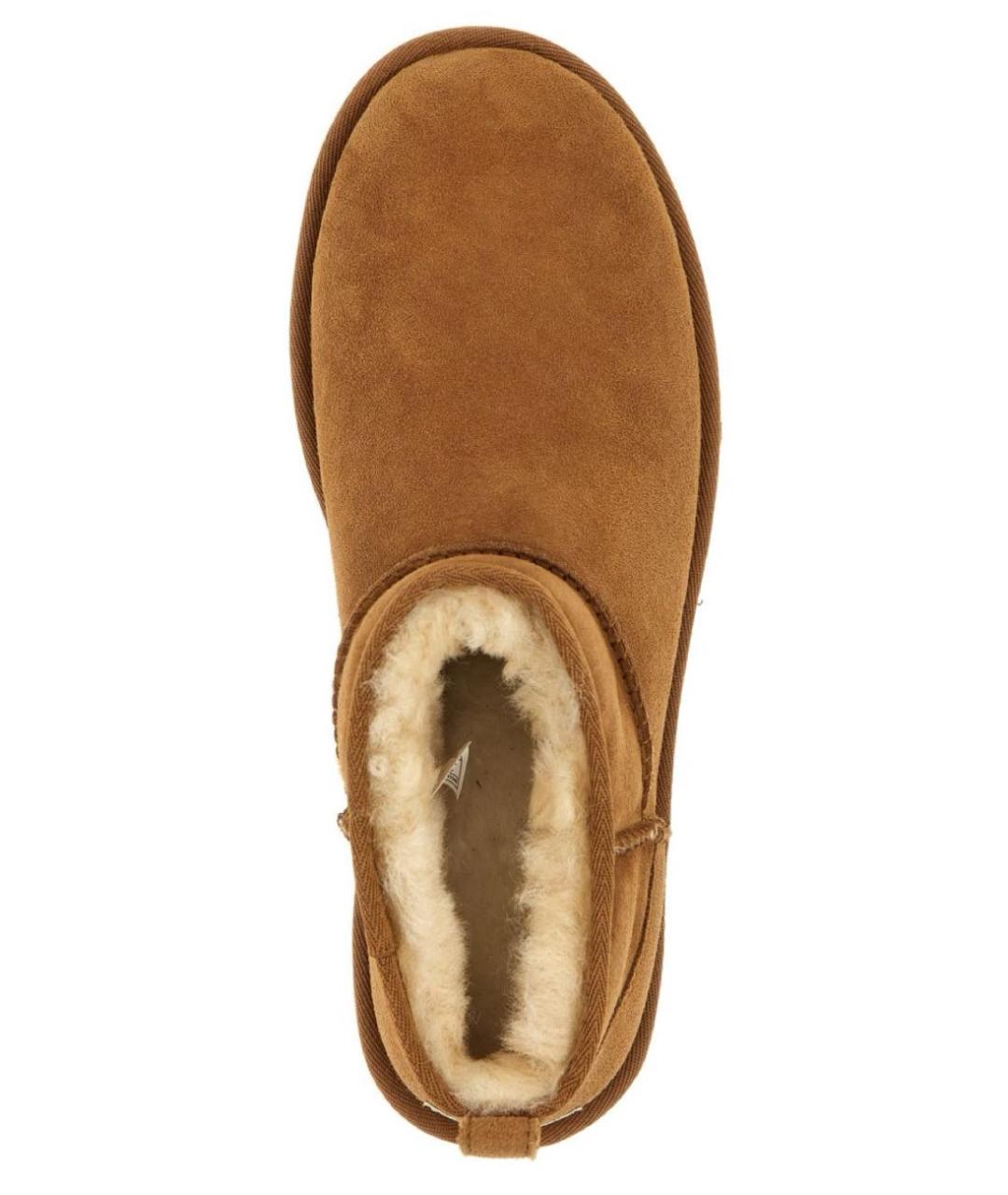 UGG AUSTRALIA Бежевые замшевые высокие ботинки, фото 3