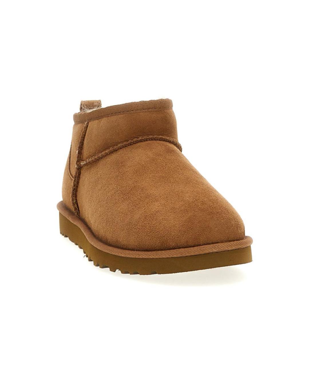 UGG AUSTRALIA Бежевые замшевые высокие ботинки, фото 2