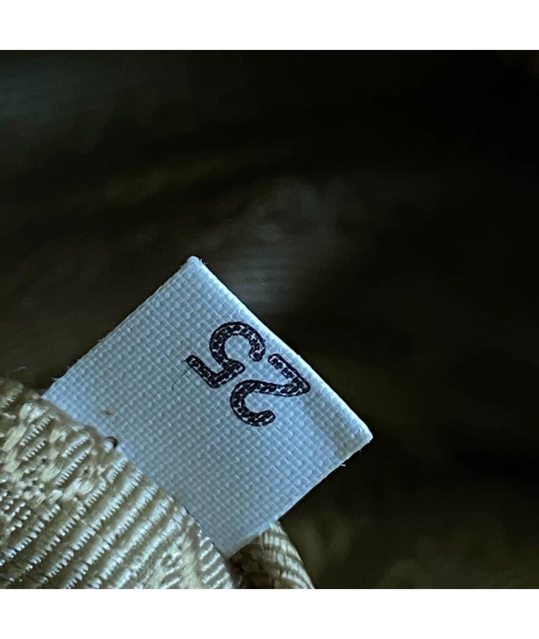 PRADA Коричневая льняная сумка с короткими ручками, фото 6