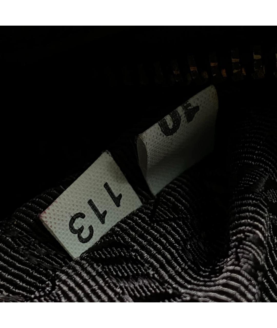 PRADA Черная льняная сумка с короткими ручками, фото 8