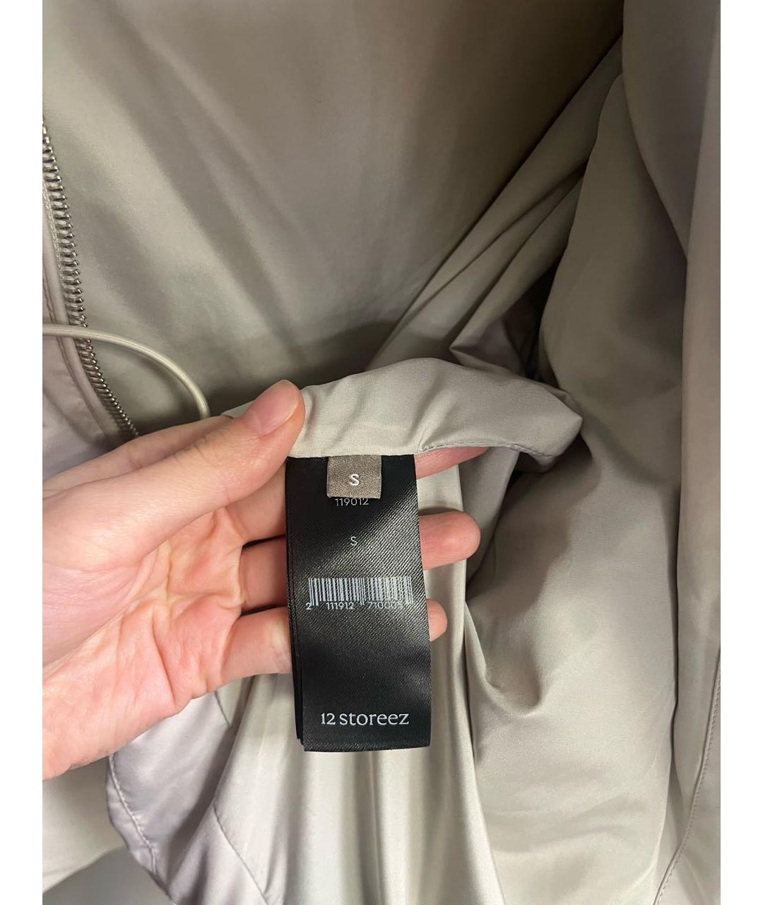 12 STOREEZ Бежевый полиэстеровый пуховик, фото 3