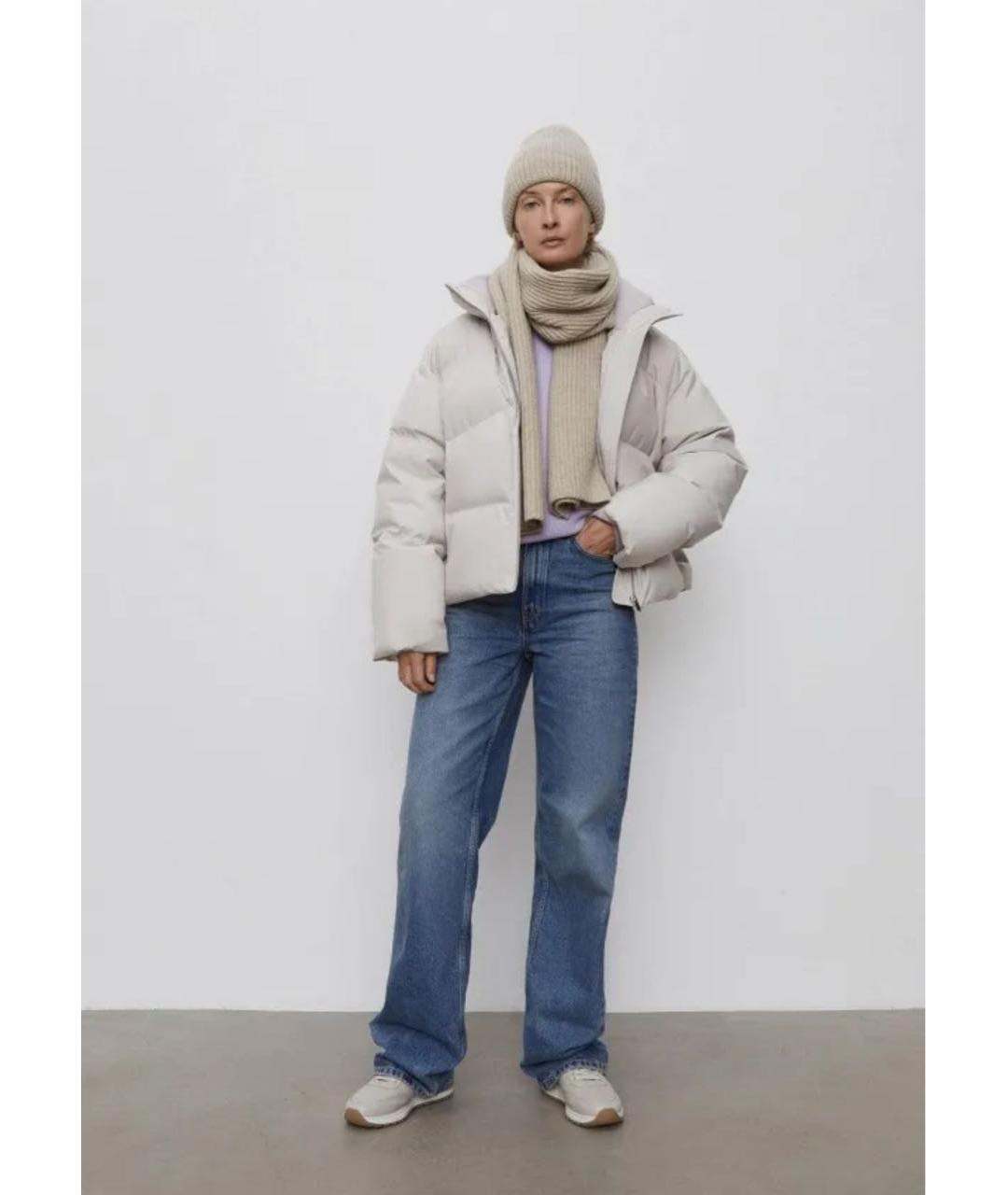 12 STOREEZ Бежевый полиэстеровый пуховик, фото 5