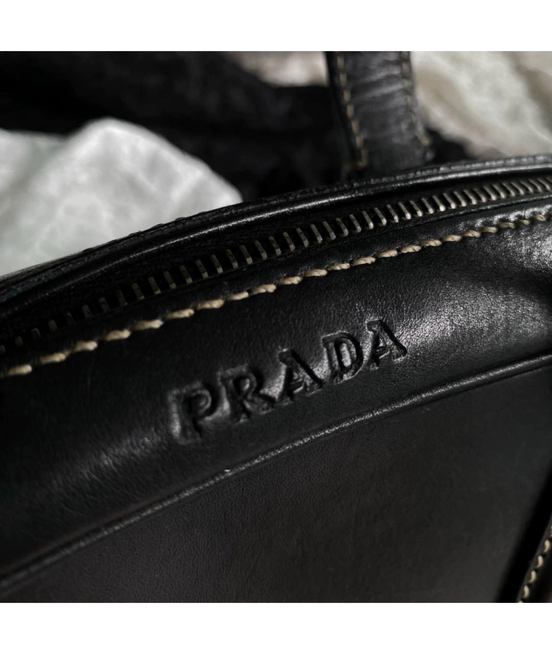PRADA Черная сумка с короткими ручками, фото 2