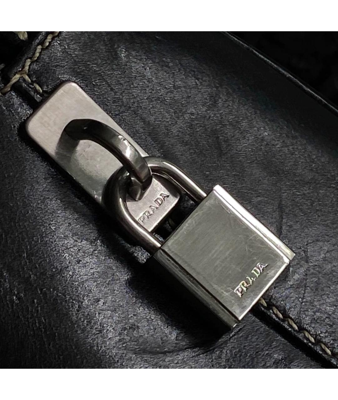 PRADA Черная сумка с короткими ручками, фото 5