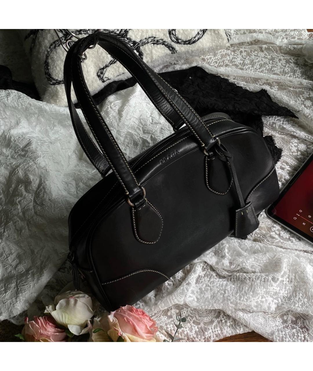 PRADA Черная сумка с короткими ручками, фото 8