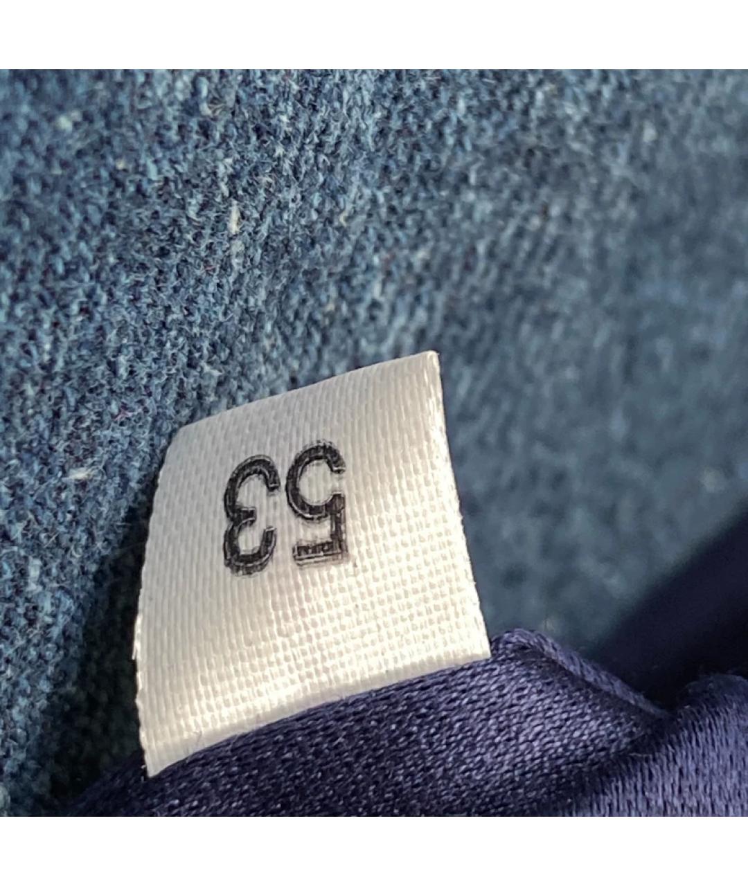 MIU MIU Синяя бархатная сумка с короткими ручками, фото 5