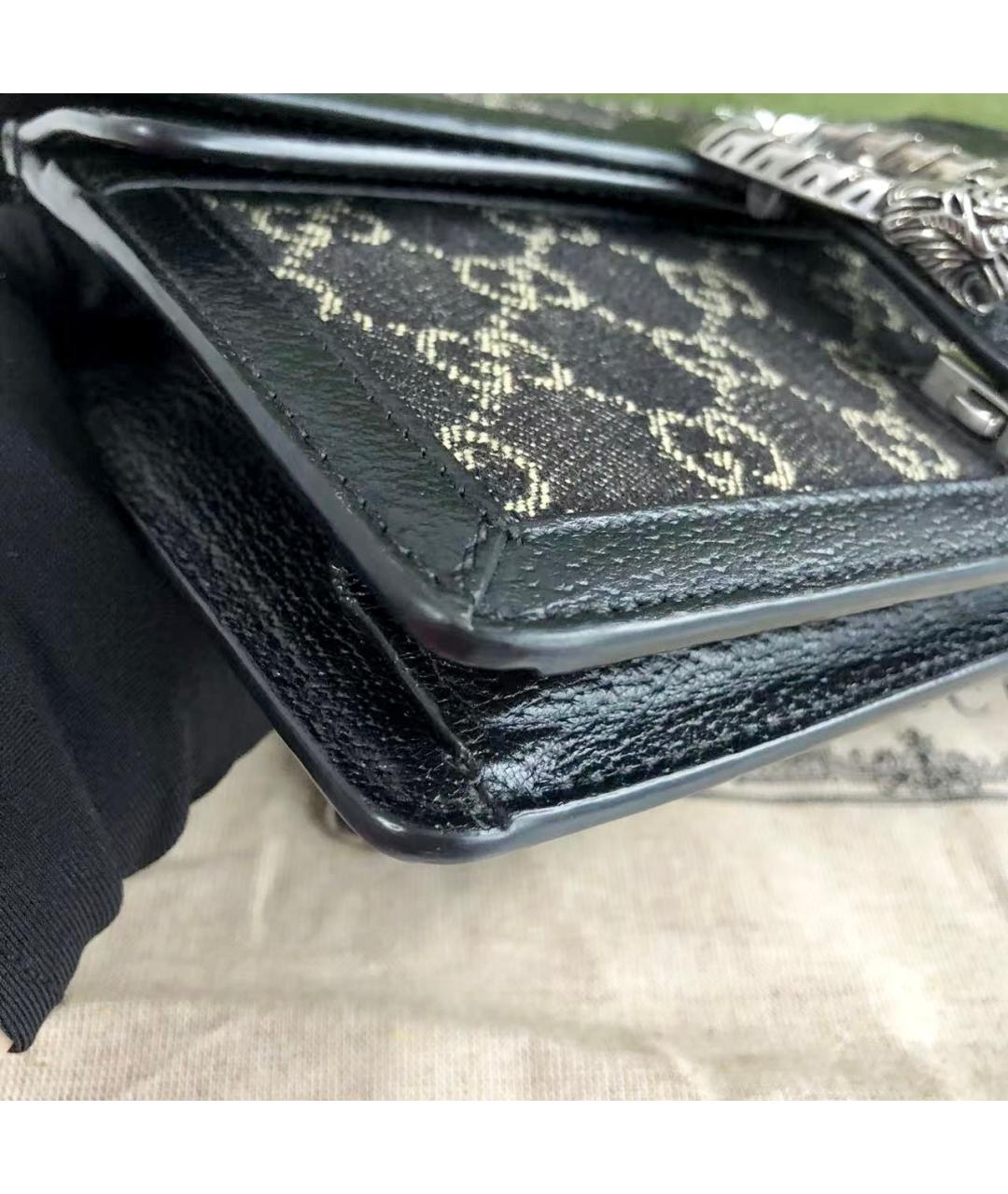 GUCCI Черная деним сумка через плечо, фото 7