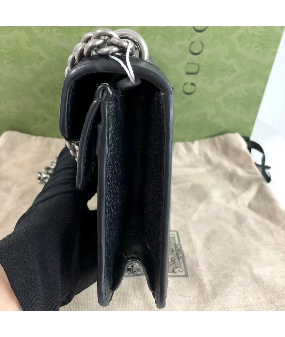 GUCCI Черная деним сумка через плечо, фото 3