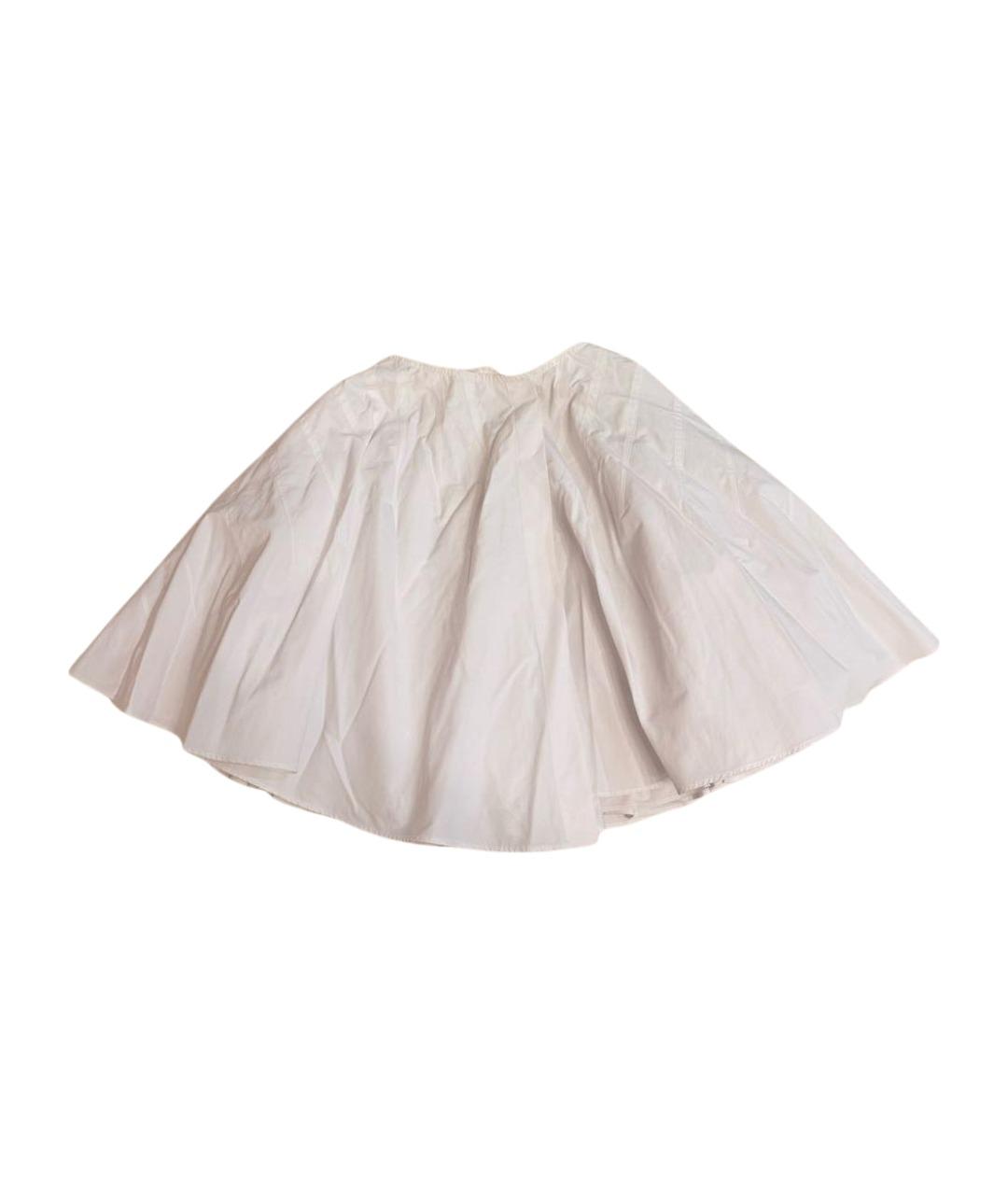 ALAIA Белая хлопковая юбка мини, фото 1