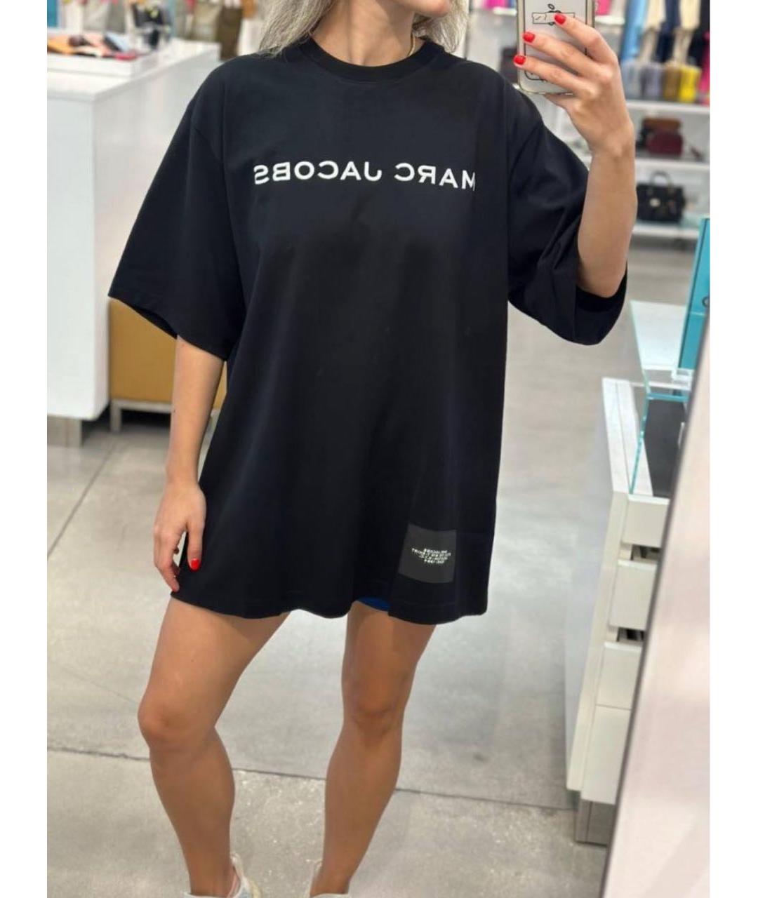 MARC JACOBS Черная хлопковая футболка, фото 6