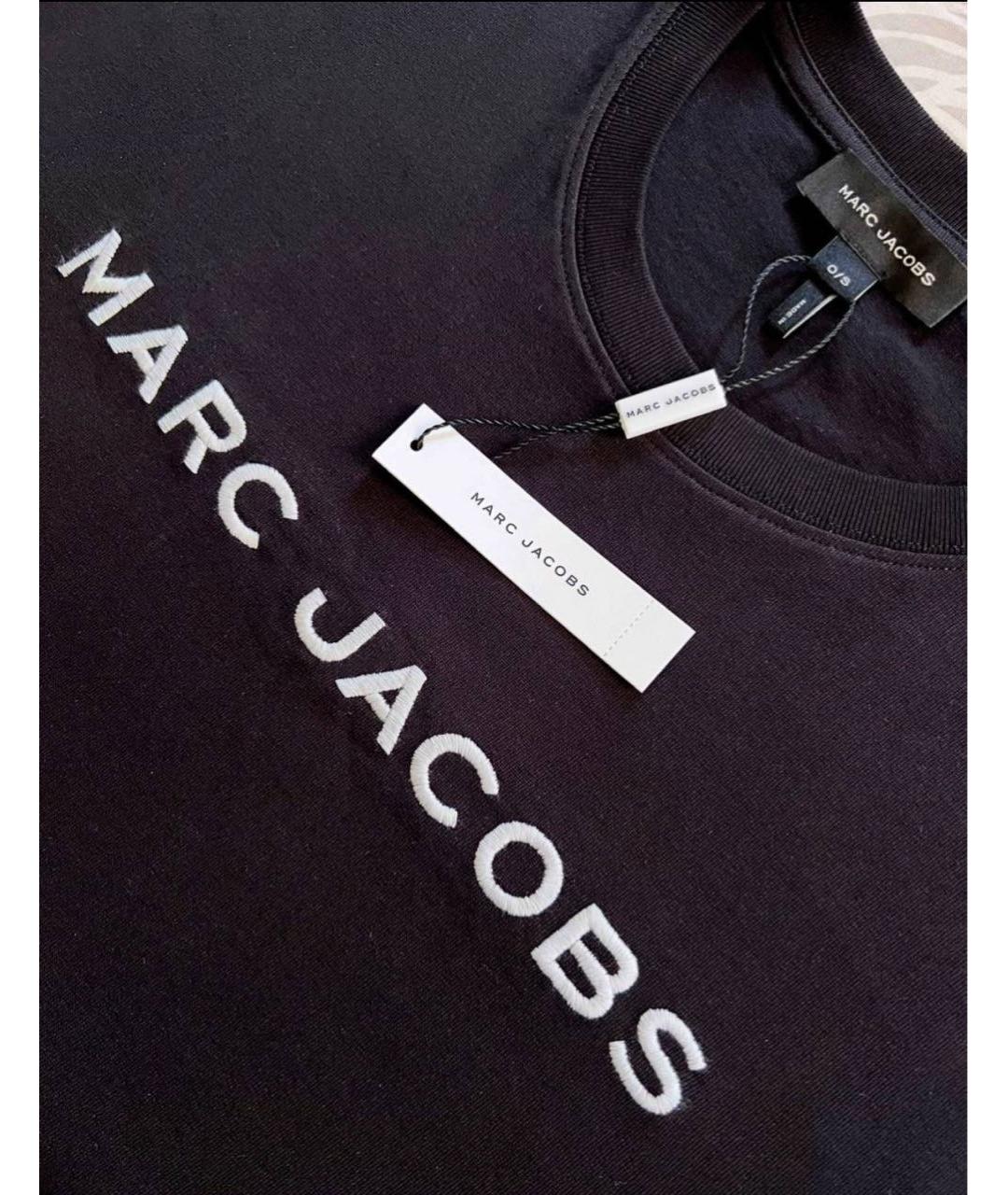 MARC JACOBS Черная хлопковая футболка, фото 3
