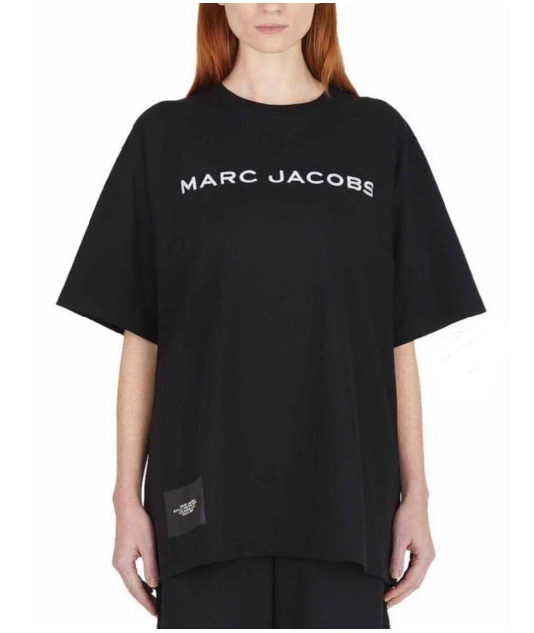 MARC JACOBS Черная хлопковая футболка, фото 8