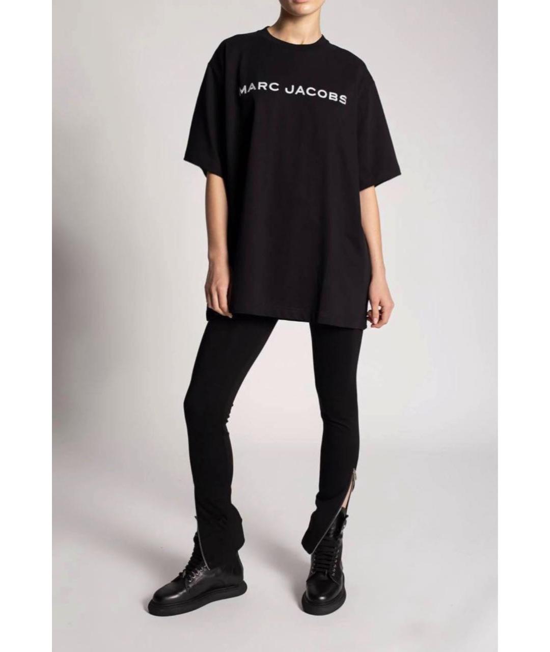 MARC JACOBS Черная хлопковая футболка, фото 5