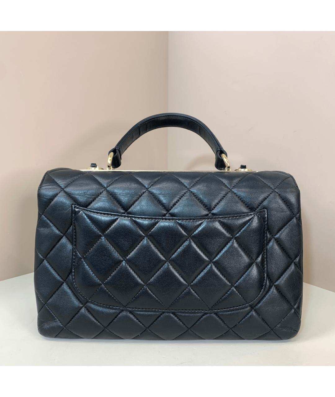 CHANEL Черная кожаная сумка через плечо, фото 2